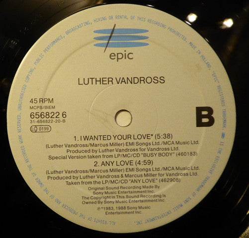 Luther Vandross : Power Of Love / Love Power (12")