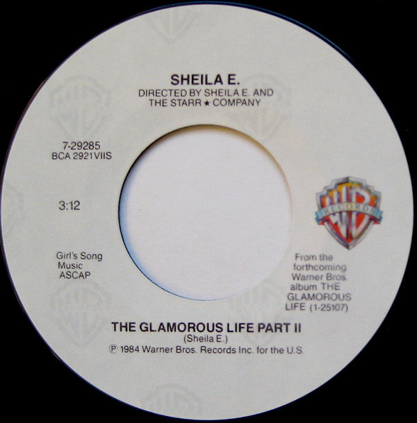 Sheila E. : The Glamorous Life (7", Spe)