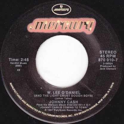 Johnny Cash : W. Lee O'Daniel (And The Light Crust Dough Boys) (7")