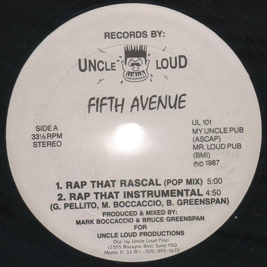 Fifth Avenue (7) : Rap That Rascal (12")