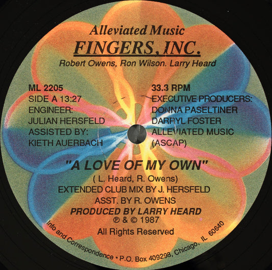Fingers, Inc.* : A Love Of My Own (12")