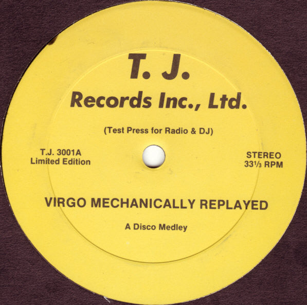 DJ Duke / Convertion : Virgo Mechanically Replayed / Let's Do It (12", Unofficial)