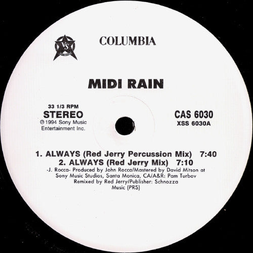 Midi Rain : Always (12", Promo)