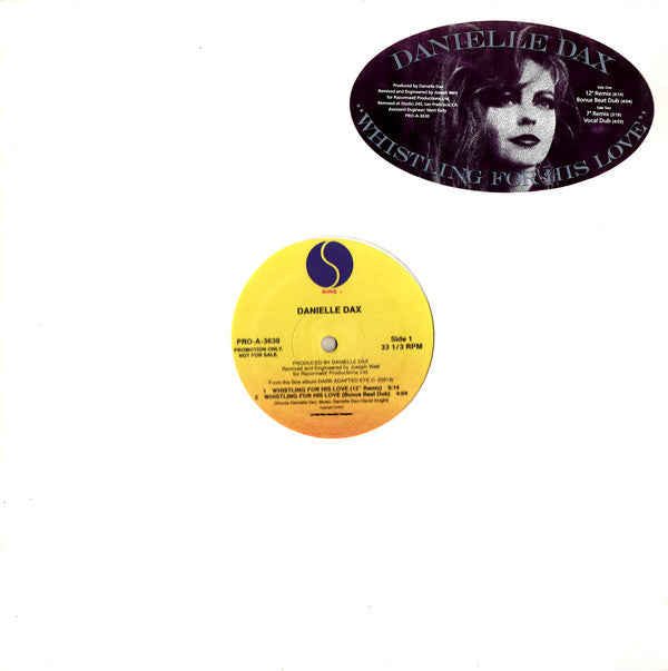 Danielle Dax : Whistling For His Love (12", Promo)