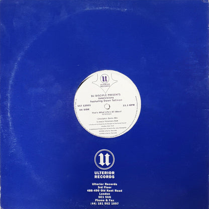 DJ Disciple Presents Innervisions (3) Featuring Dawn Tallman : That's What Life's All About (12")