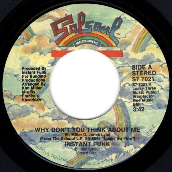 Instant Funk : Why Don't You Think About Me (7")
