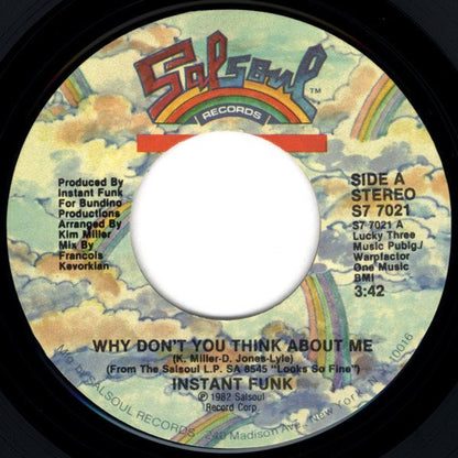 Instant Funk : Why Don't You Think About Me (7")