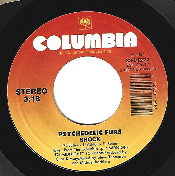 The Psychedelic Furs : Shock (7", Single)