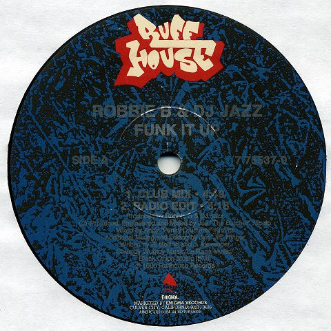 Robbie B And DJ Jazz : Funk It Up (12")