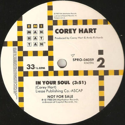 Corey Hart : In Your Soul (12", Single, Promo)