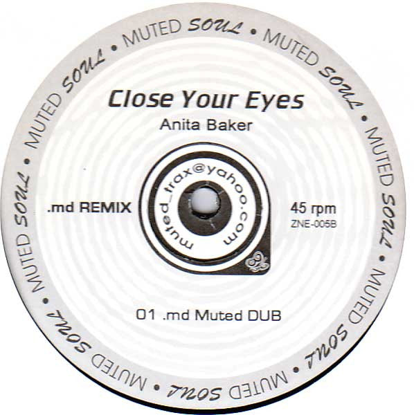 Anita Baker : Close Your Eyes (.md Remixes) (12", Unofficial)