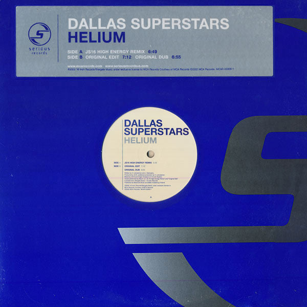 Dallas Superstars : Helium (12")