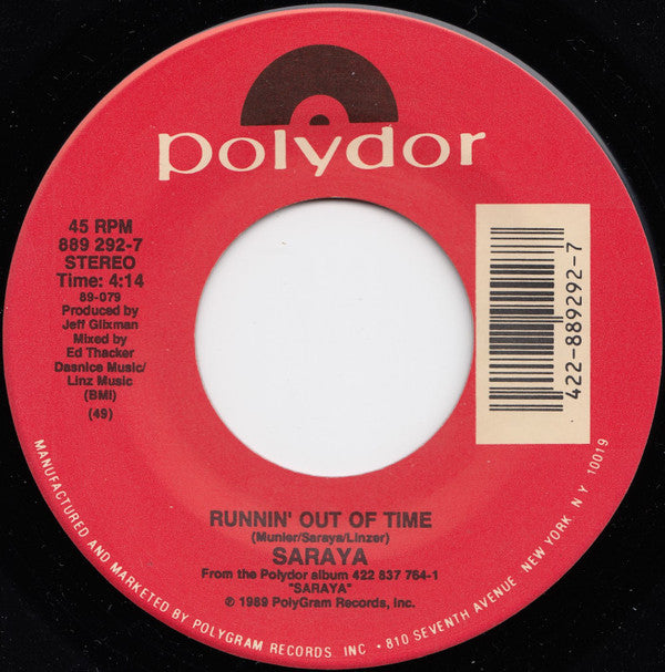 Saraya : Love Has Taken It's Toll (7", Single)