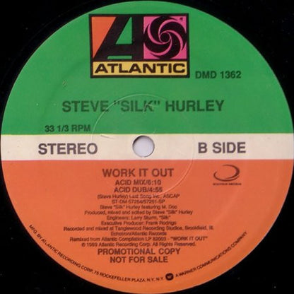 Steve "Silk" Hurley Featuring M. Doc : Work It Out (12", Promo)