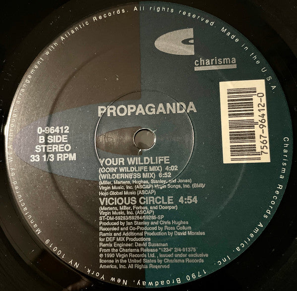 Propaganda : Your Wildlife (12")