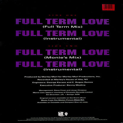Monie Love : Full Term Love (12", Maxi)
