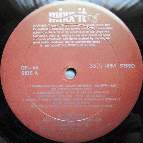 Various : Mixx-it 45 (12", Comp, P/Mixed, Promo)