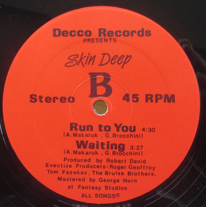 Skin Deep : Summer Love / Run To You / Waiting (12")