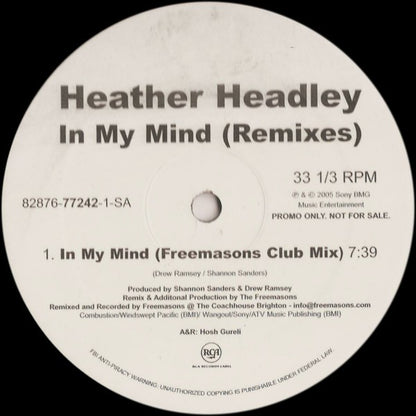 Heather Headley : In My Mind (Remixes) (2x12", Promo)
