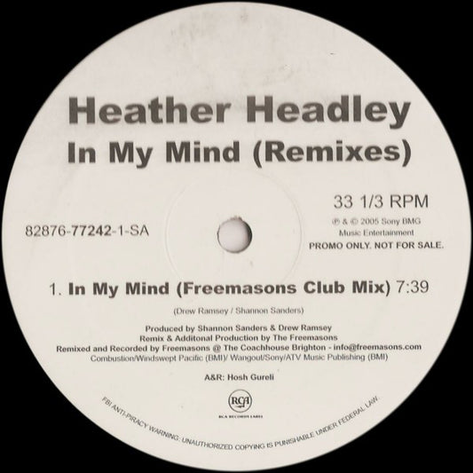 Heather Headley : In My Mind (Remixes) (2x12", Promo)
