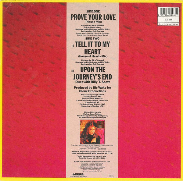 Taylor Dayne : Prove Your Love (House Mix) (12", Maxi)