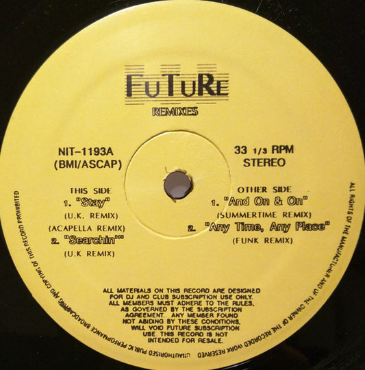 Various : Future Remixes (12", Comp, Unofficial)
