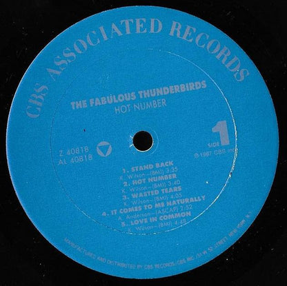The Fabulous Thunderbirds : Hot Number (LP, Album)