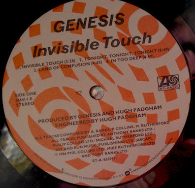 Genesis : Invisible Touch (LP, Album, All)