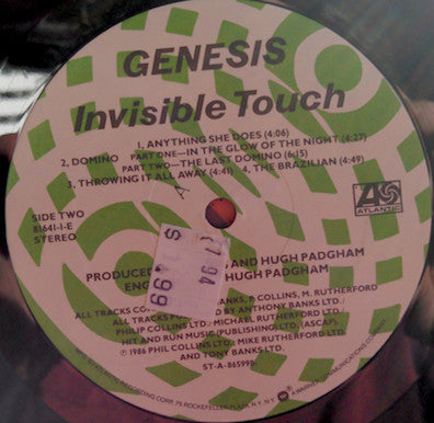 Genesis : Invisible Touch (LP, Album, All)