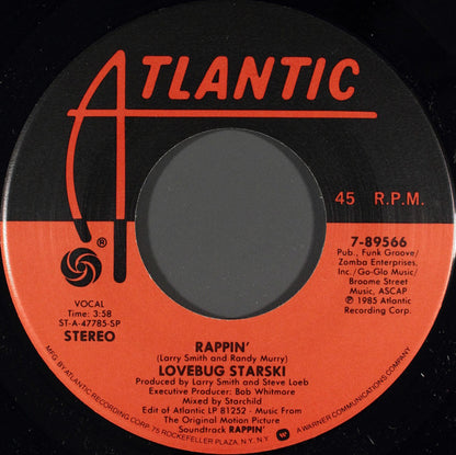 Lovebug Starski : Rappin'  (7", Single)
