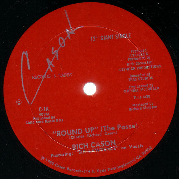 Rich Cason : Round Up (The Posse) (12", Single)