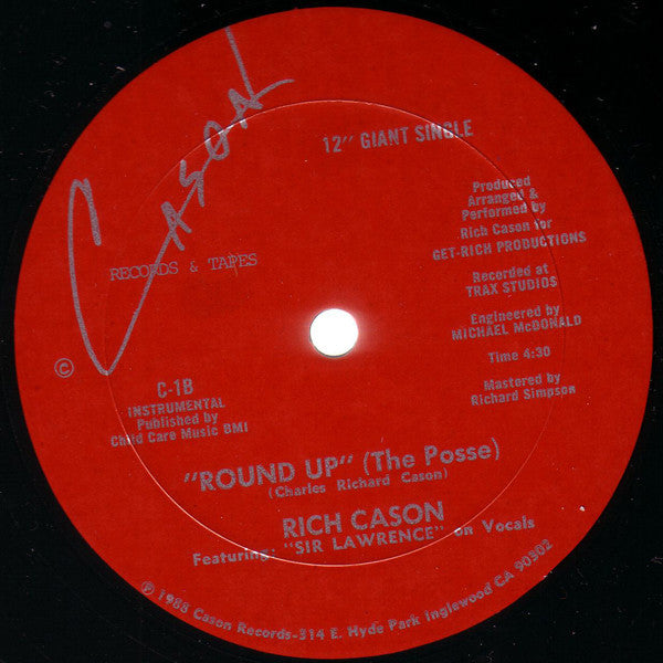 Rich Cason : Round Up (The Posse) (12", Single)