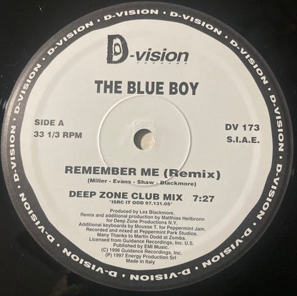 The Blue Boy* : Remember Me (The Remixes) (12")