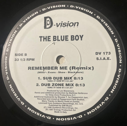 The Blue Boy* : Remember Me (The Remixes) (12")