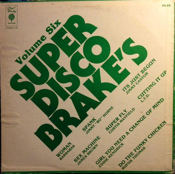 Various : Super Disco Brake's Volume Six (LP, Comp, Ltd)