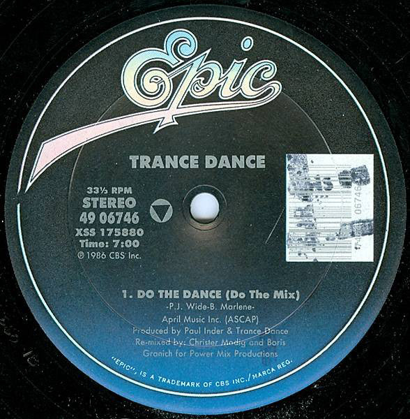 Trance Dance : Do The Dance (12")
