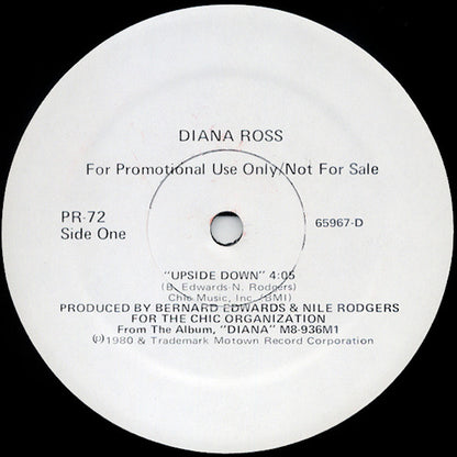 Diana Ross / Rick James : Upside Down / Big Time (12", Promo)