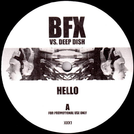 BFX : Hello / Time Goes By (12", Promo)
