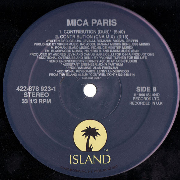 Mica Paris : Contribution (12")