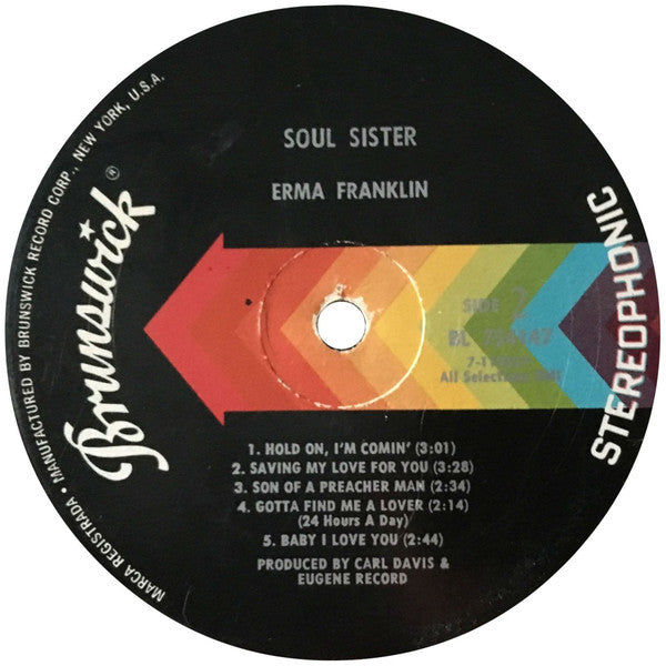 Erma Franklin : Soul Sister (LP, Album)