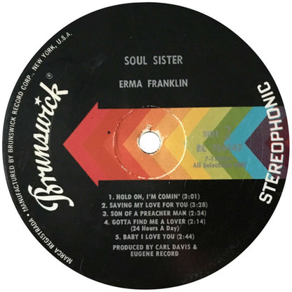 Erma Franklin : Soul Sister (LP, Album)