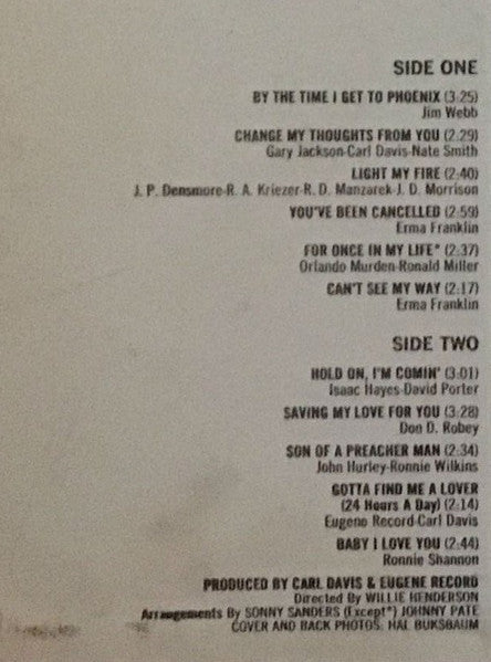 Erma Franklin : Soul Sister (LP, Album)