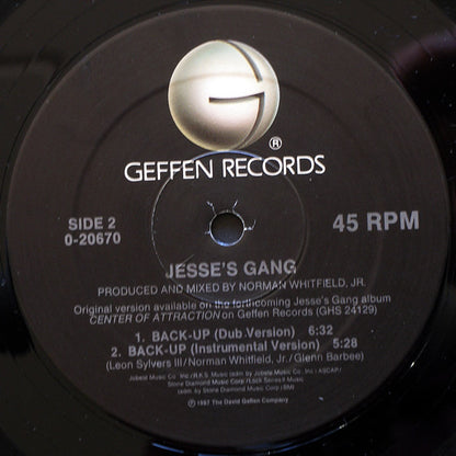 Jesse's Gang : Back-Up (12", Maxi)