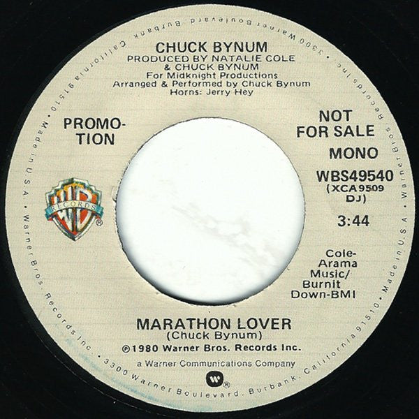 Chuck Bynum* : Marathon Lover (7", Promo)