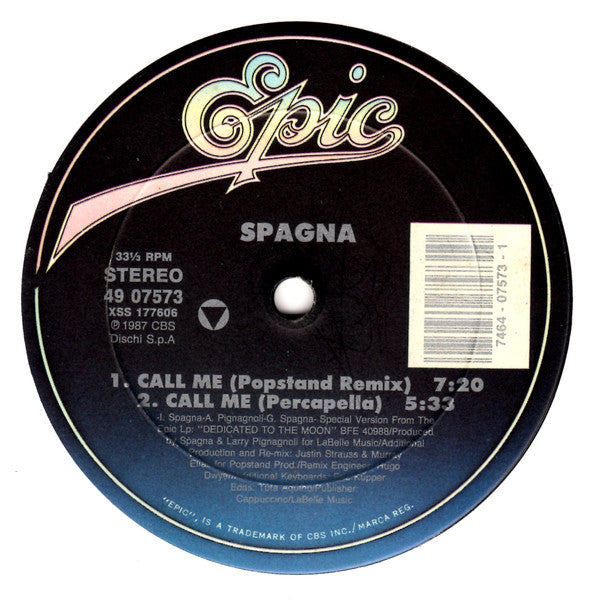 Spagna* : Call Me (12")