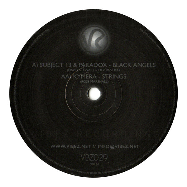 Subject 13 & Paradox / Kymera : Black Angels / Strings (12")