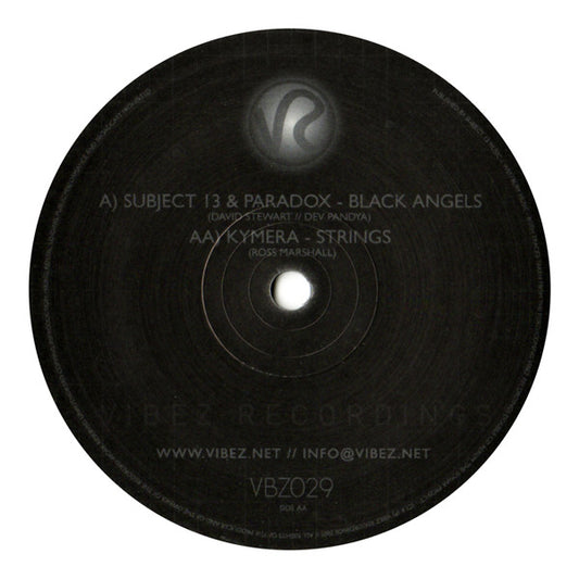 Subject 13 & Paradox / Kymera : Black Angels / Strings (12")
