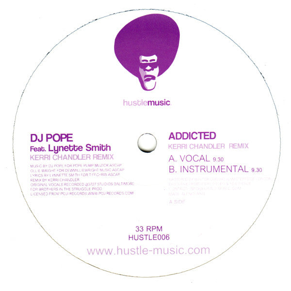 DJ Pope Feat. Lynette Smith : Addicted (Kerri Chandler Remix) (12")