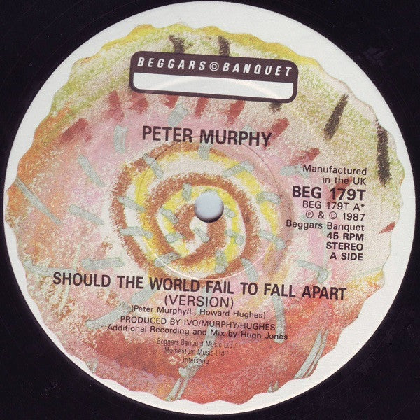 Peter Murphy : Should The World Fail To Fall Apart (12", Single)