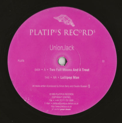 UnionJack* : Two Full Moons And A Trout / Lollipop Man (12", RE, RP)